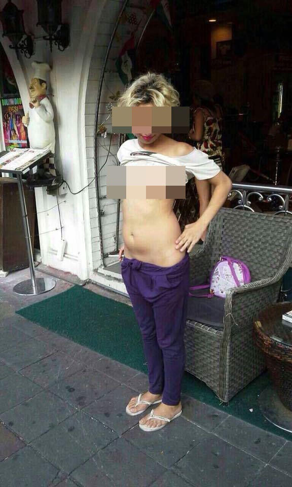 ฝรั่งแก้ผ้ากลางสุขุมวิทซอย 4