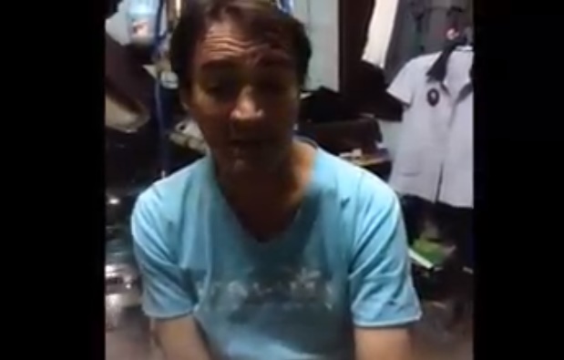 คลิปฝรั่งที่โดนพระตบบนรถไฟ