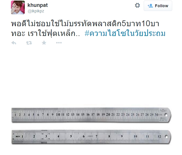 ความไฮโซในวัยประถม