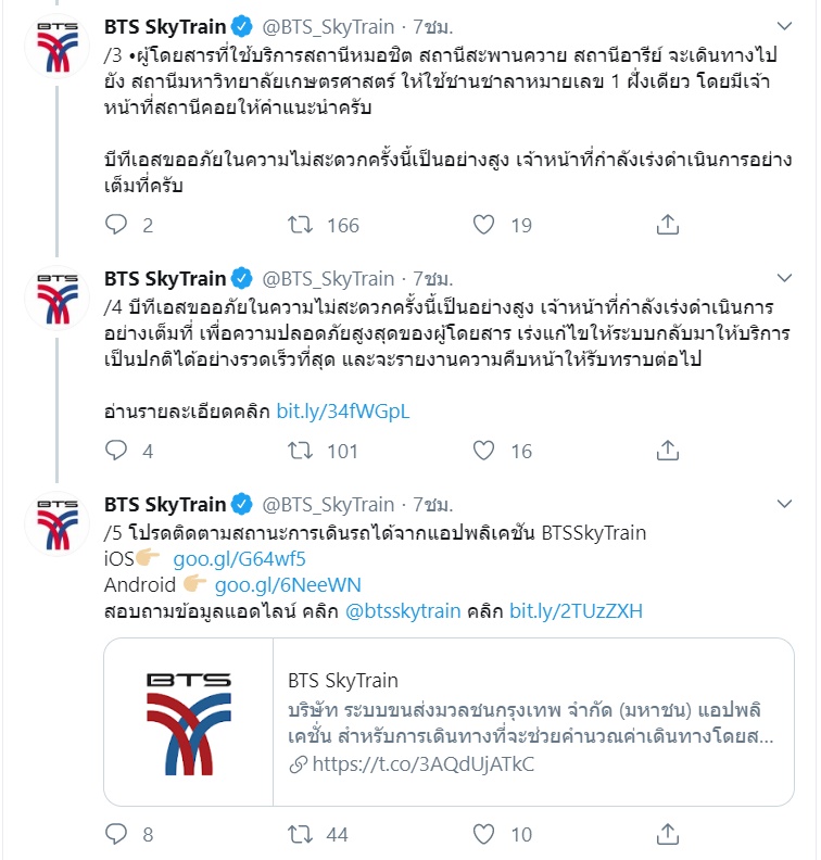 BTS ขัดข้อง