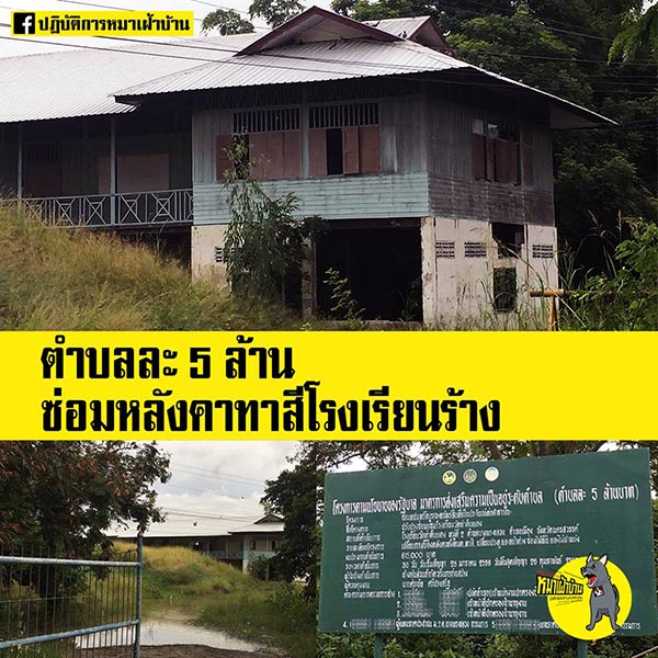 โครงการซ่อมหลังคาทาสี รร.