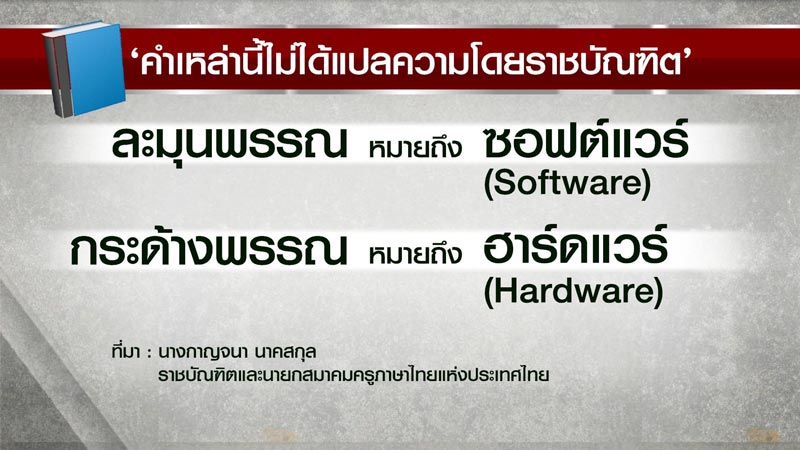 คำศัพท์คอมพิวเตอร์ ราชบัณฑิตสถาน