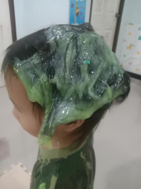 สไลม์ติดผม