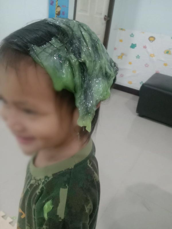 สไลม์ติดผม