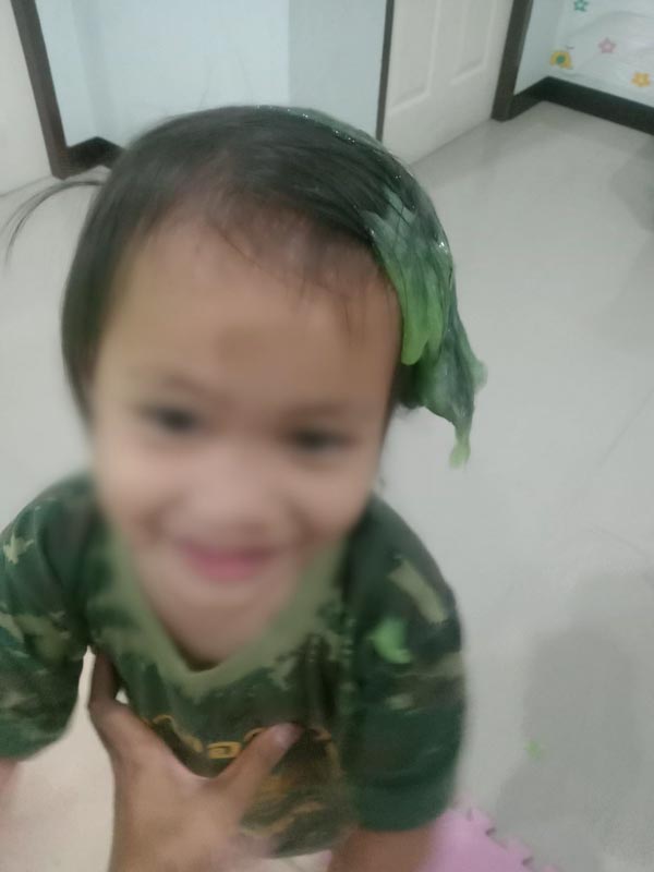 สไลม์ติดผม