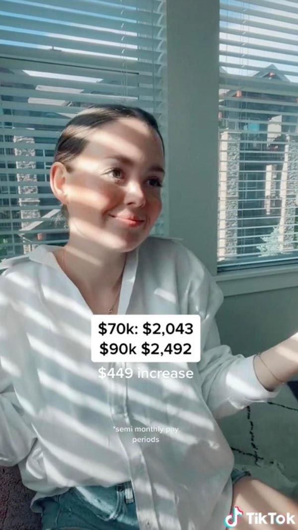 คลิป TikTok อวดเงินเดือน