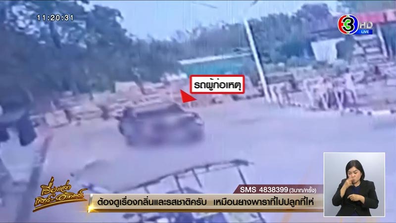 ถอยรถทับคน