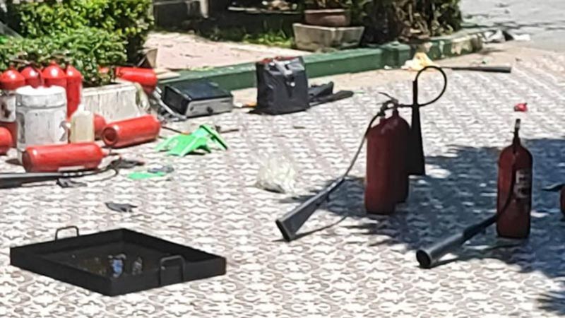 ถังดับเพลิงระเบิดราชวินิต