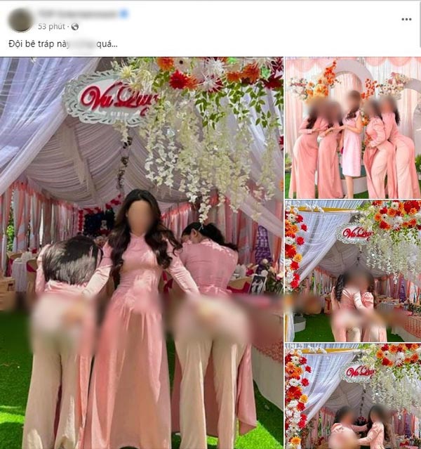 โพสท่าถ่ายรูปในงานแต่งงาน