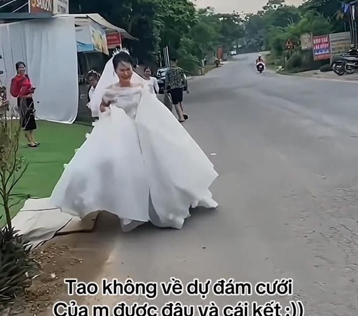 เจ้าสาววิ่งร้องไห้