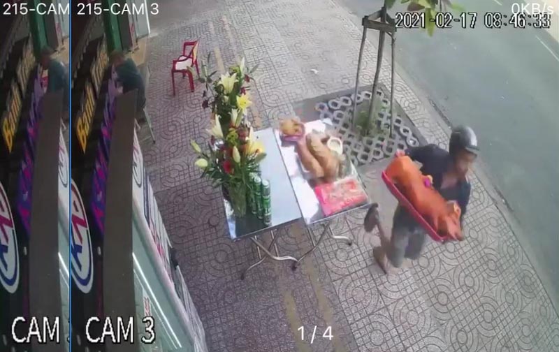 ขโมยหมูหันไหว้เจ้า