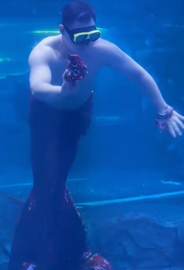 นายเงือก โชว์ใต้น้ำ