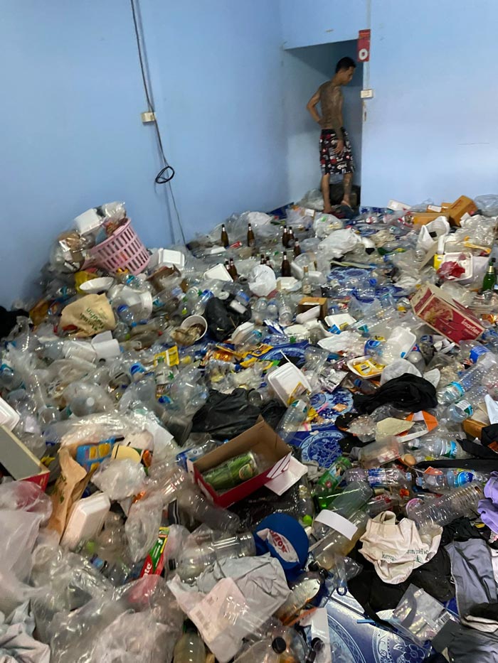 ทำห้องเช่าสกปรก