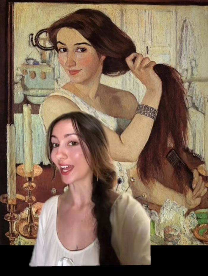 หน้าเหมือนหญิงในภาพวาด