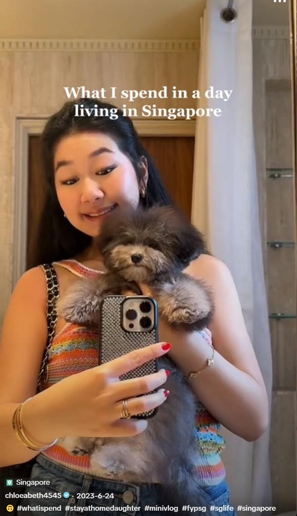 Chloe L โชว์ไลฟ์สไตล์สุดหรู