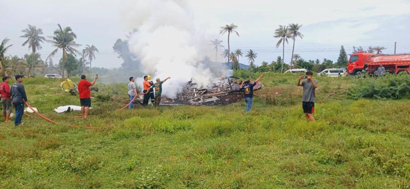 เฮลิคอปเตอร์ตก