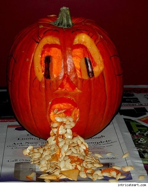 ฟักทองขี้เมา ไอเดียแกะสลักเก๋ ๆ รับวันฮาโลวีน 