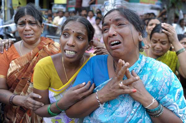 โรงแรมถล่มในอินเดีย