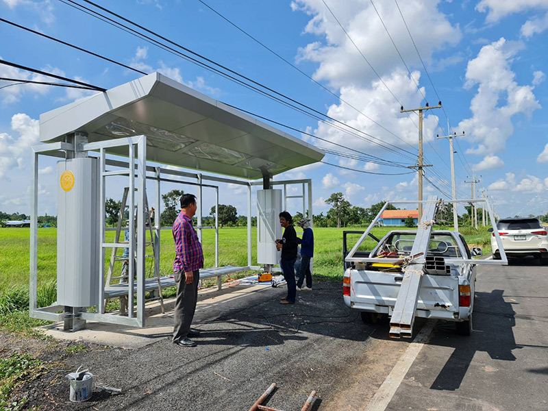 ศาลารอรถ หลังคาซ้อนหลังคา