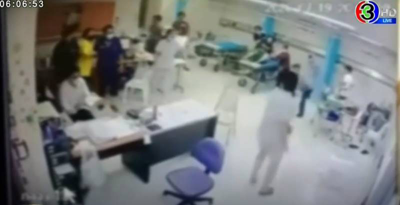 วัยรุ่นตีกันในโรงพยาบาล