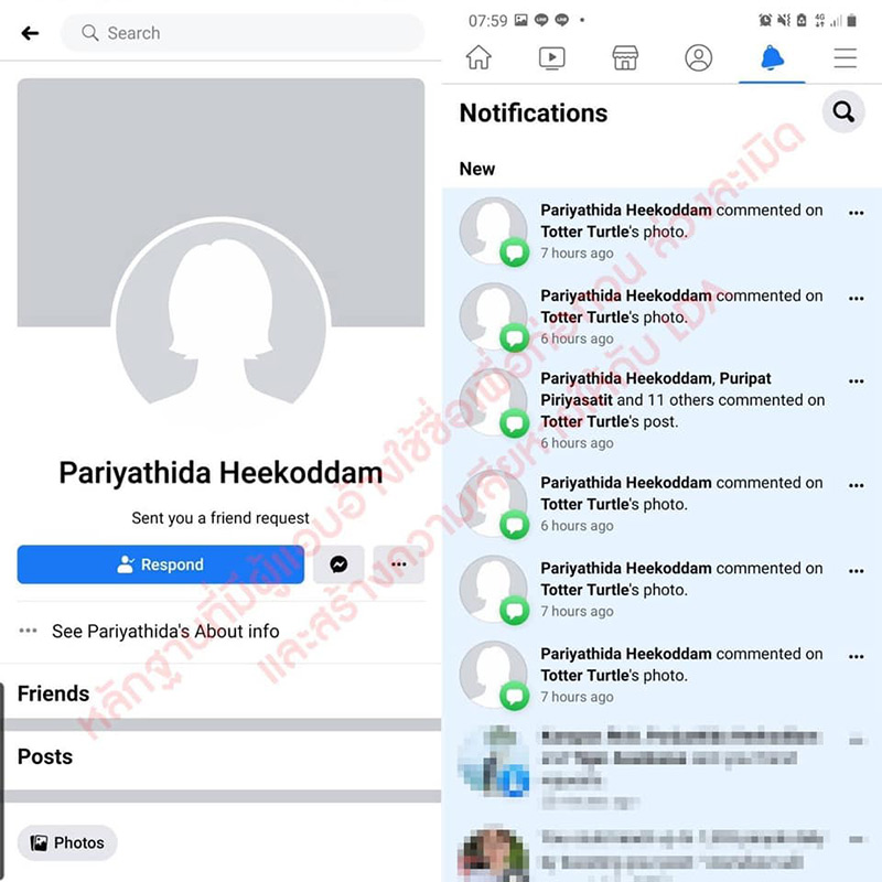 เพจเฟื่องลดา โดนคุกคาม