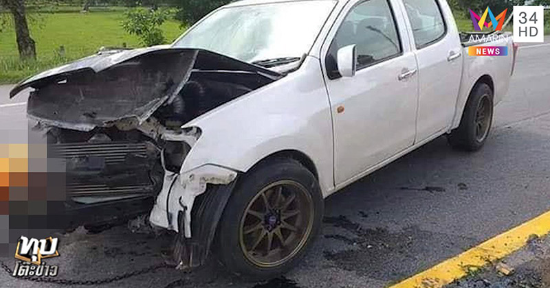 บิ๊กไบค์ปัดทำรถสาวกู้ภัยพลิกคว่ำดับ