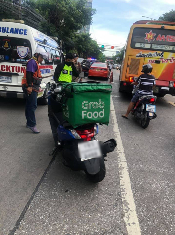คนขับแกร็บตาย