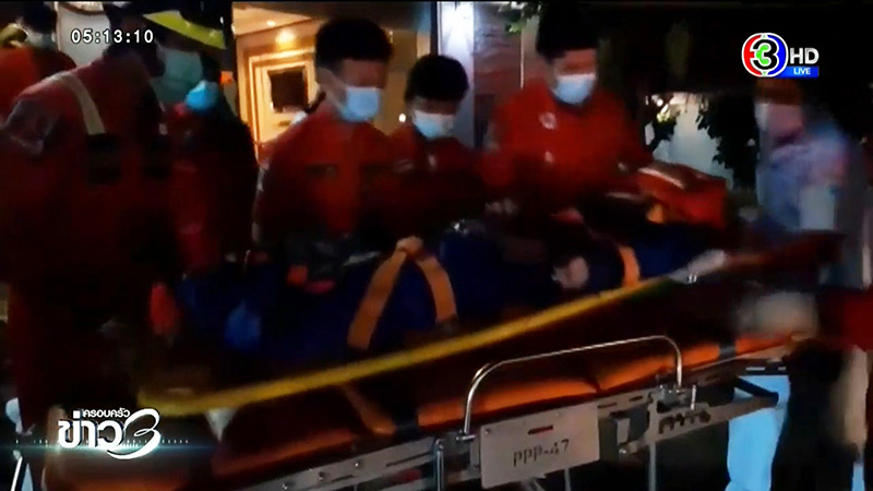 แกร็บฟู้ดตกช่องลิฟต์ 4 ชั้น