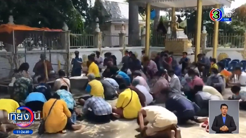 ข่าวเจ้าอาวาสขังตัวเองอยู่ในกรงหมา