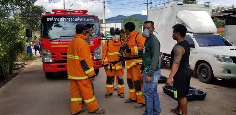 โรงน้ำแข็งเขาค้อสารแอมโมเนียรั่ว