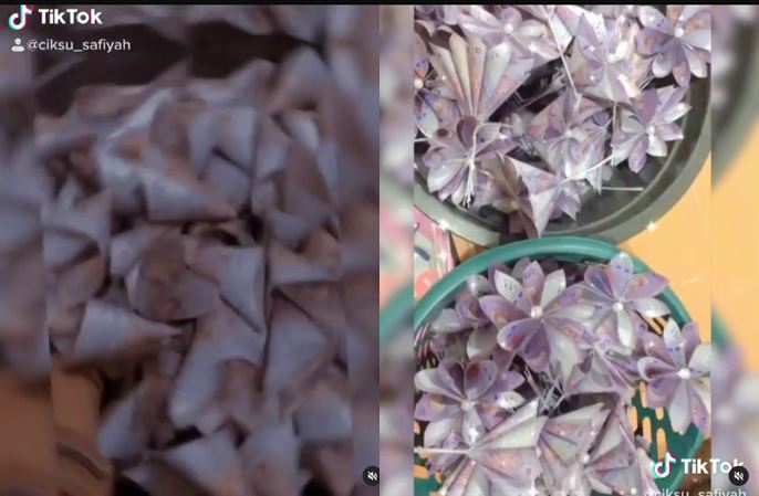 ช่อดอกไม้ธนบัตร 4 แสน