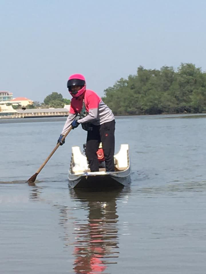 ฟู้ดแพนด้าพายเรือส่งอาหาร