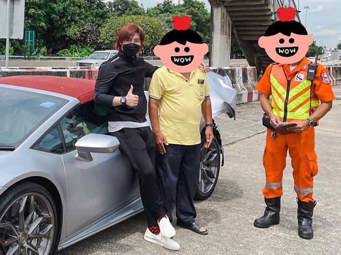 กระบะชนท้ายแลมโบกินี่ อินน์ กษิดิศ