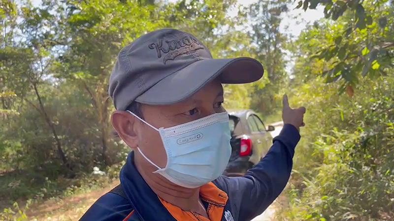 ทิ้งซากหมูกลางป่า