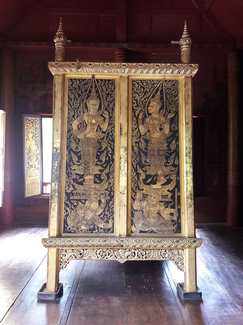 ภาพทวารบาล ผลงานหนุ่มอาชีวะ