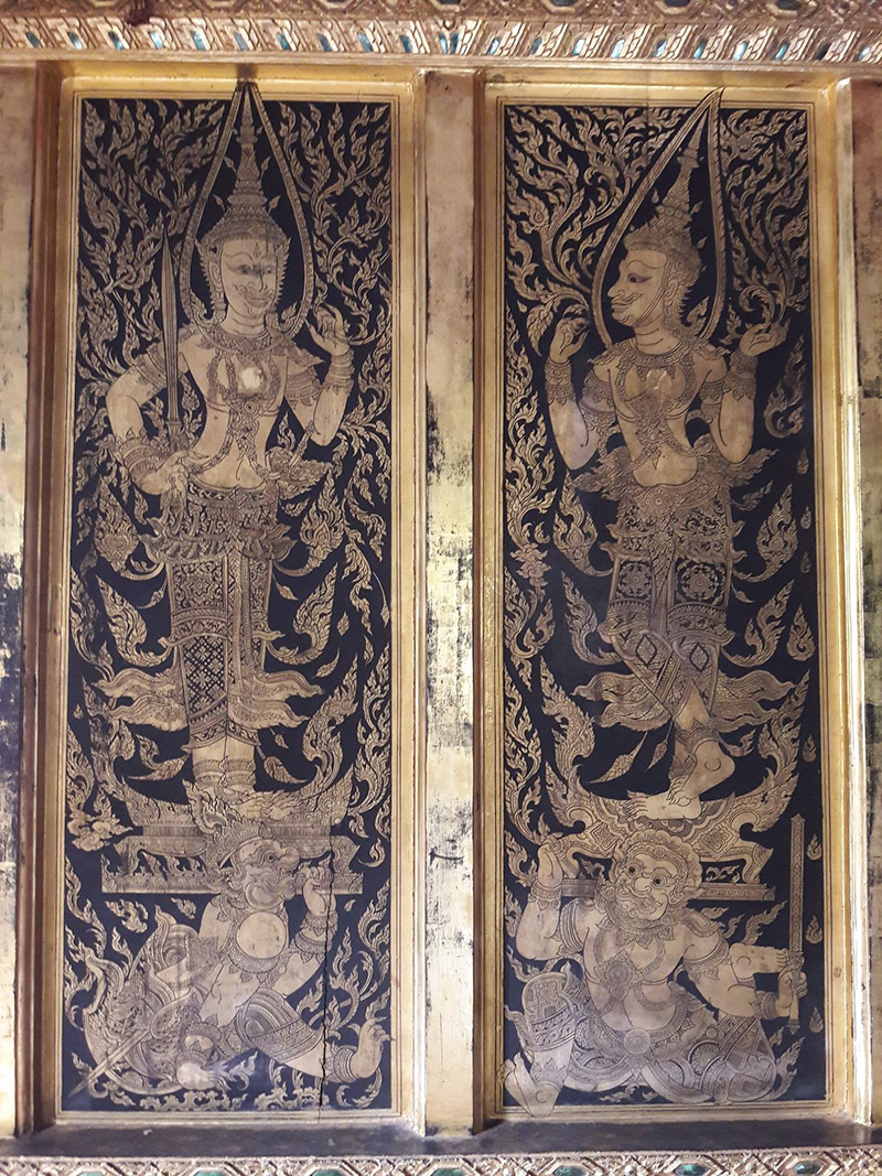 ภาพทวารบาล ผลงานหนุ่มอาชีวะ