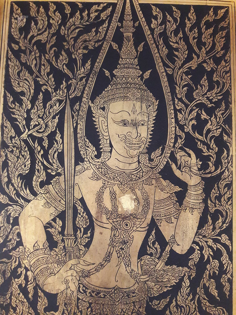 ภาพทวารบาล ผลงานหนุ่มอาชีวะ