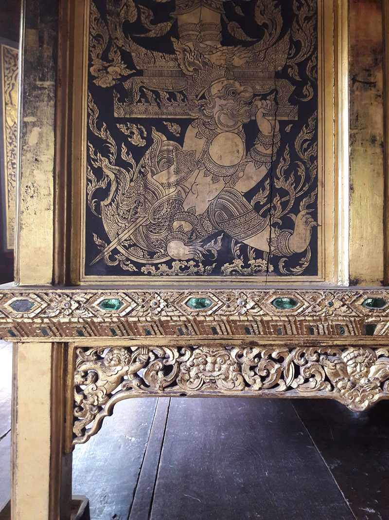 ภาพทวารบาล ผลงานหนุ่มอาชีวะ