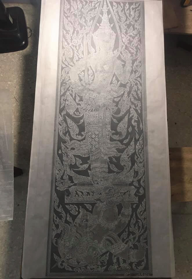 ภาพทวารบาล ผลงานหนุ่มอาชีวะ