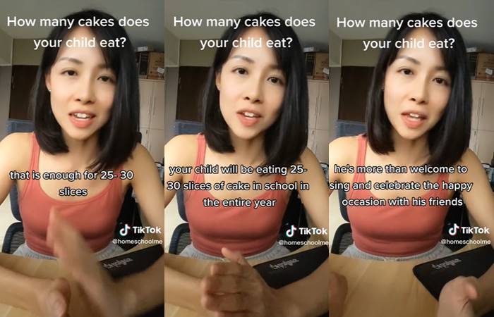 แม่ไม่ให้ลูกกินเค้ก