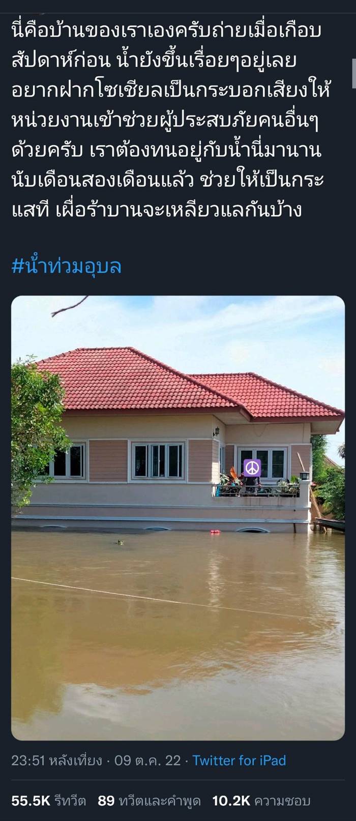 น้ำท่วมอุบล