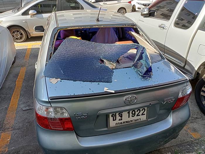 สเปรย์ปรับอากาศในรถระเบิด