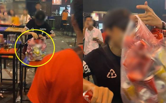 วัยรุ่นเที่ยวผับเก็บกระป๋อง ทิชชู กลับบ้าน