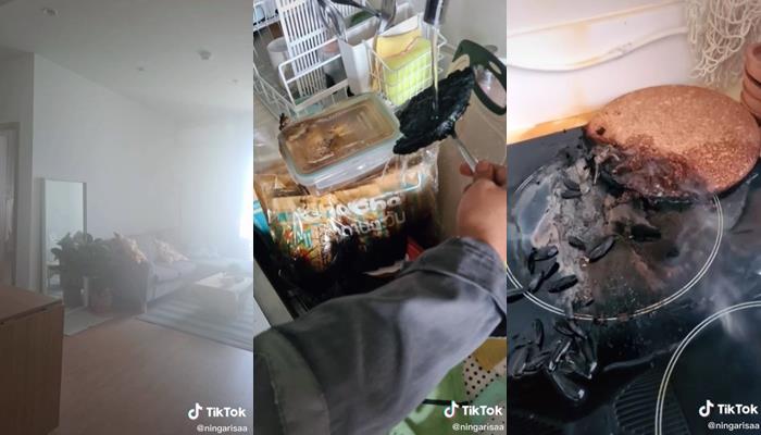 ยูทูบเบอร์ วางของไว้บนเตาไฟฟ้า ไฟเกือบไหม้คอนโด