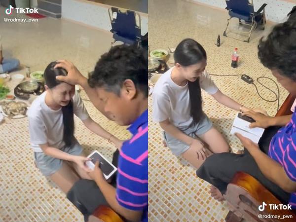 ลูกสาวซื้อไอโฟน เซอร์ไพรส์พ่อ 