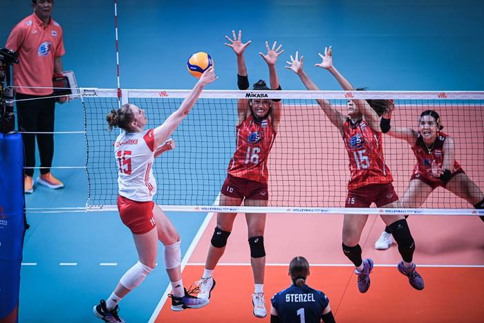 วอลเลย์บอลหญิง ไทย แพ้ โปแลนด์ 