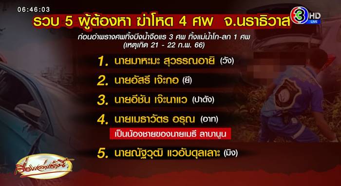 เมธี ลาบานูน เสียใจ น้องเอี่ยวคดีฆ่า 4 ศพทิ้งน้ำ