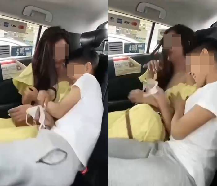 แม่คนดังโซเชียล ปล่อยลูกเล่นดึงเสื้อเปิดเต้า จูบปาก 