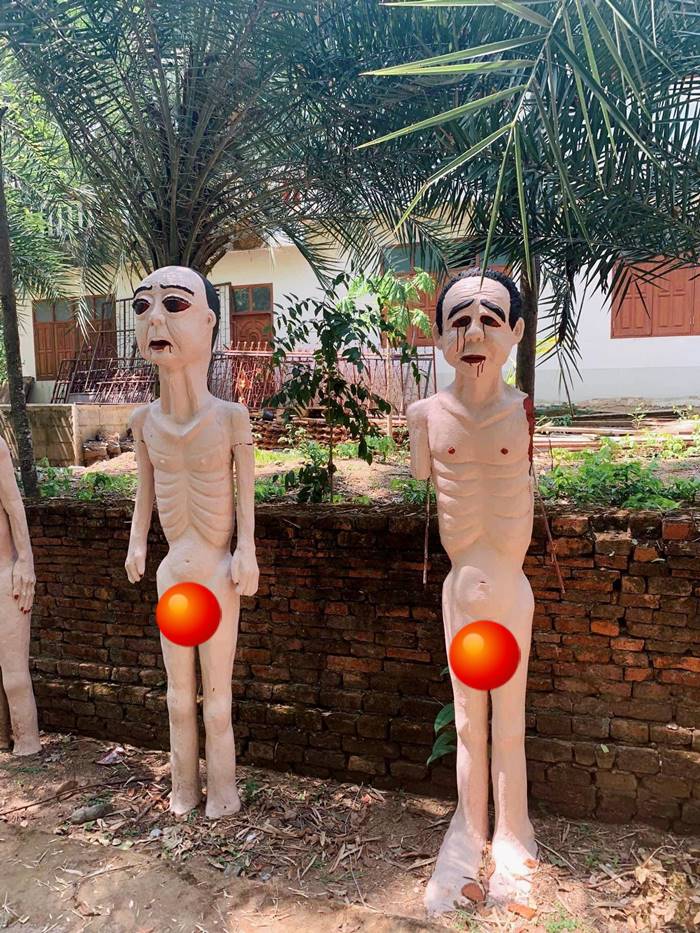 รูปปั้นเปรต หน้าคล้ายคนดัง