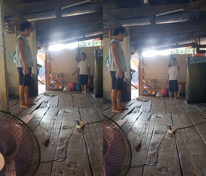 พ่อถือไม้เรียว เซอร์ไพรส์ลูก